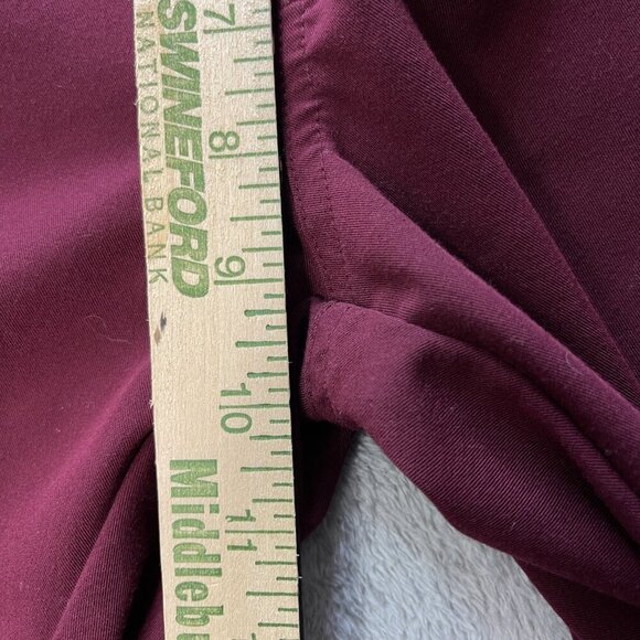 FIGS Women's Scrub Pants XS‎ Comfort Waistband Workwear Burgundy Nurse Hospital - Picture 9 of 16